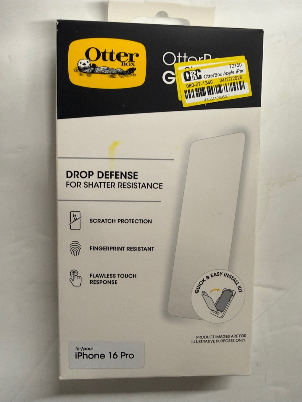 NEW OtterBox Glass Screen Protector iPhone 16 Pro